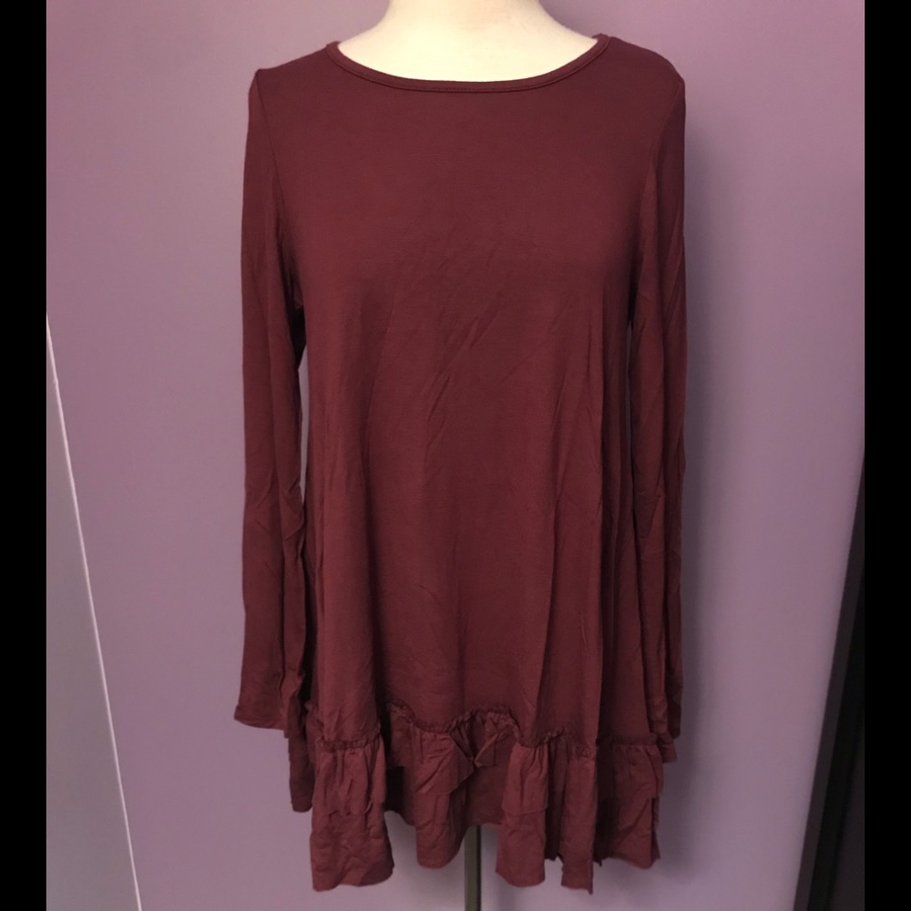 {Easel} Maroon Tunic - image 1
